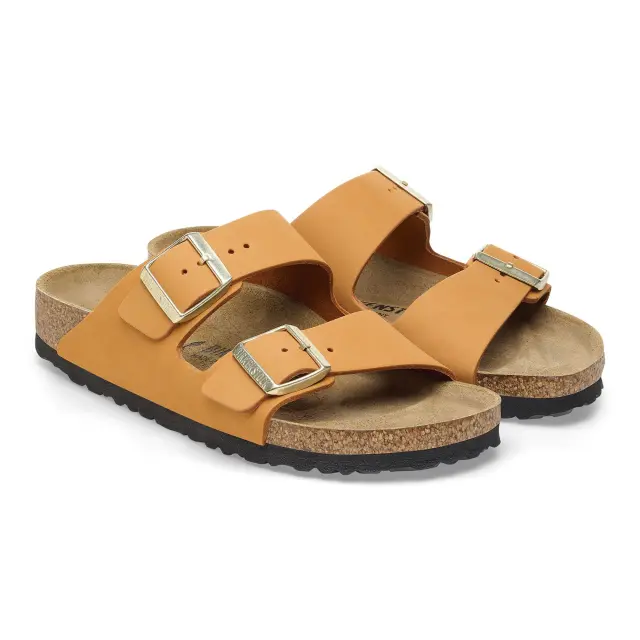 Σανδάλια Arizona Nubuk Leather Birkenstock Burnt Orange - 37 3