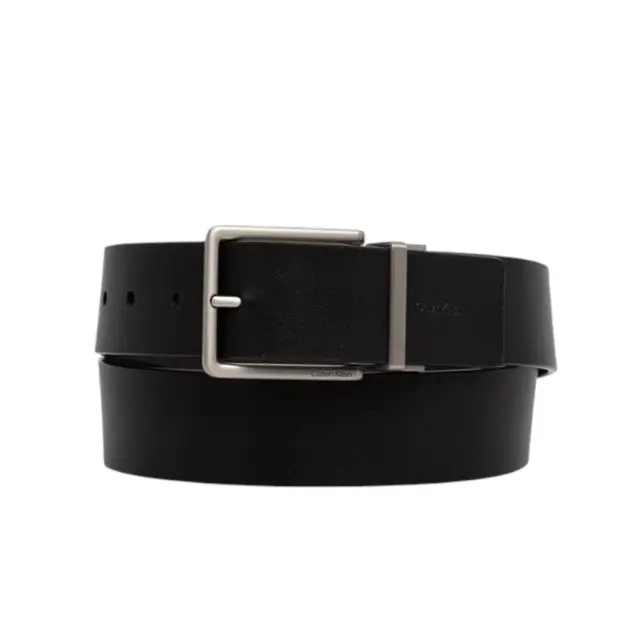 Ανδρική Δερμάτινη Ζώνη Διπλής Όψης Calvin Klein LV04D7118G-VZZ Μαύρη-Καφέ Μαύρο - 105