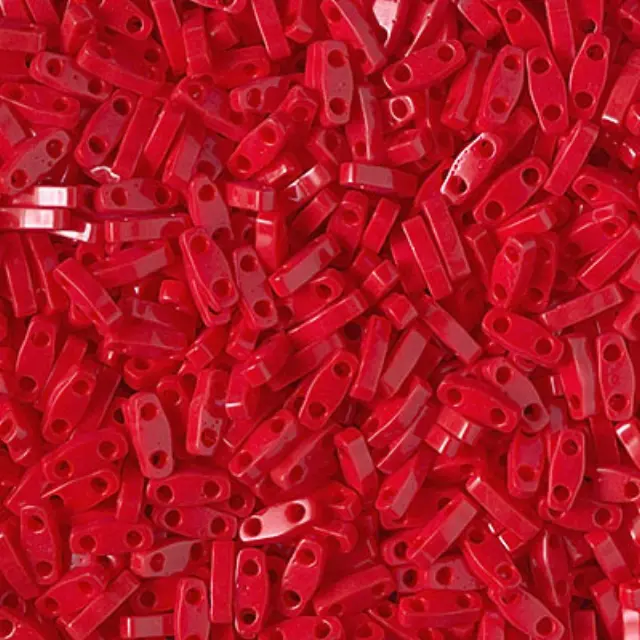 Χάντρα Miyuki Quarter Tila No408 Opaque Red ~7gr