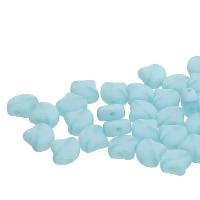 Χάντρα Matubo Ginko 7.5mm - Silk Blue Opal Matte ~10gr