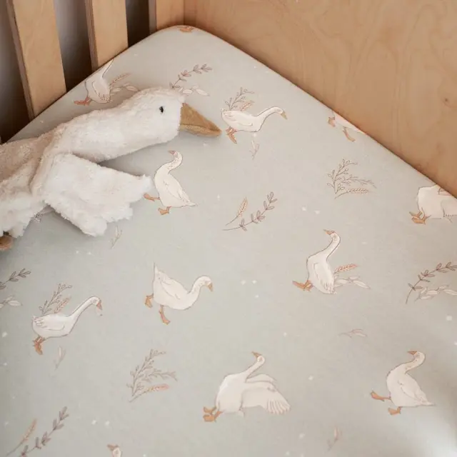 Σεντόνι Κούνιας με Λάστιχο 120x60cm Happy Goose Color Olive 5904067052529 3