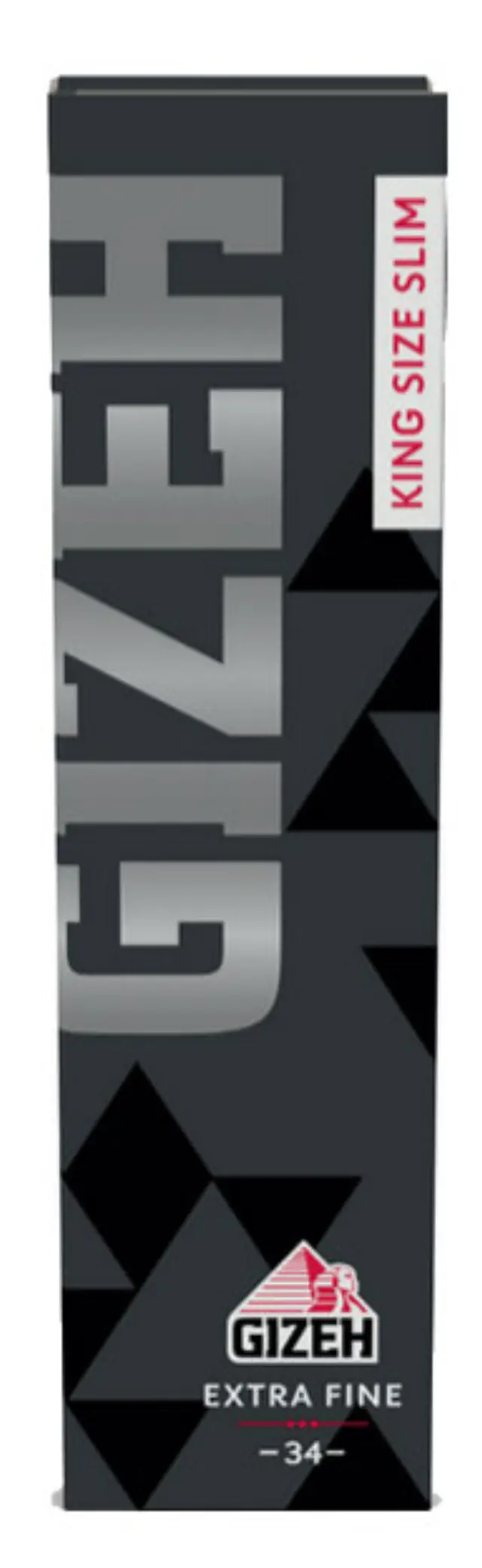 GIZEH Χαρτάκια Black King Size Slim 34 φύλλα - Μαγνητικό Κλείσιμο