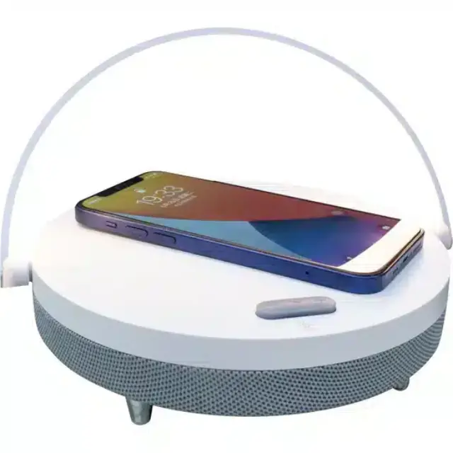 LTC Audio SMOOTH-LIGHT - 5W Bluetooth Speaker with Induction Charger, Hands-Free Calling, and Smartphone Holder (10-5581) 2