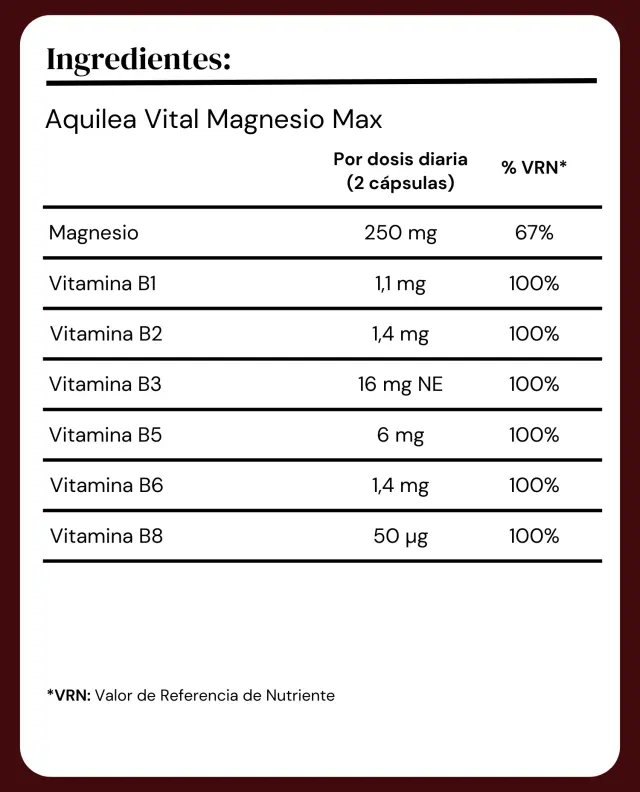 Aquilea Vital Magnesio Max 60 κάψουλες 2