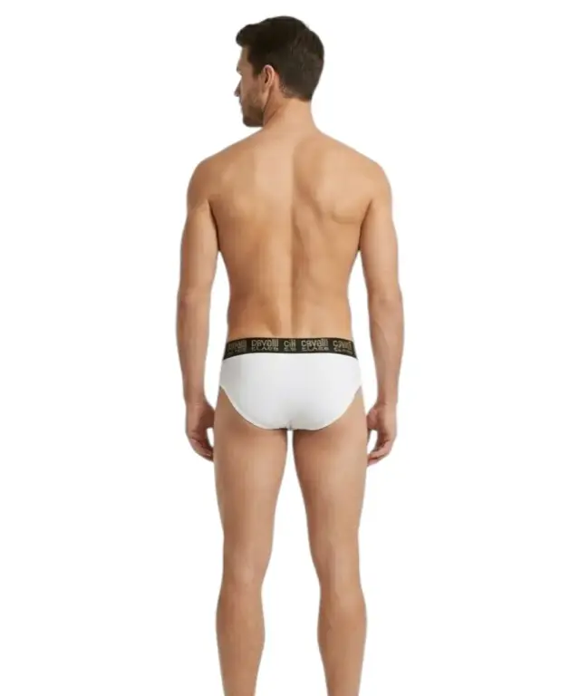 Cavalli Class - Ανδρικά Εσώρουχα Σλιπ 2Pack QXO01DJD003-00053 Λευκό 2