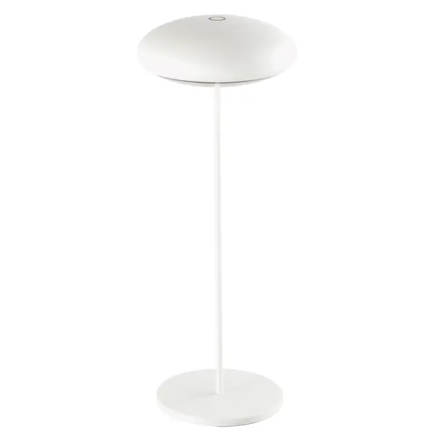 Nog-mos Φορητό επιτραπέζιο φωτιστικό LED 2.2W 3000K IP54 ø12x31cm λευκό Άσπρο