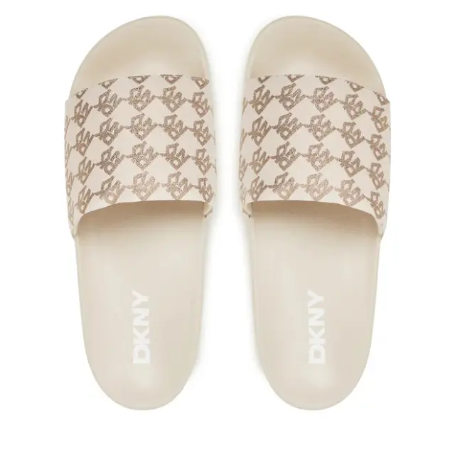 Γυναικείες Παντόφλες Slide DKNY Zella K2533210 Bone Μπεζ - 41 3