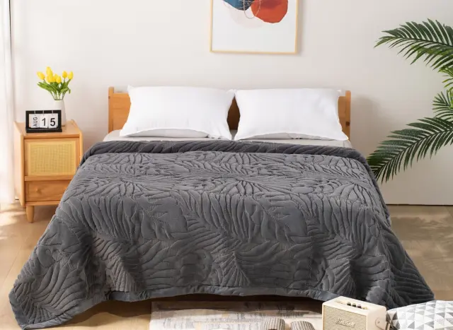 Κουβερτοπάπλωμα 240Χ260 King Size Anna Riska Lucia Grey