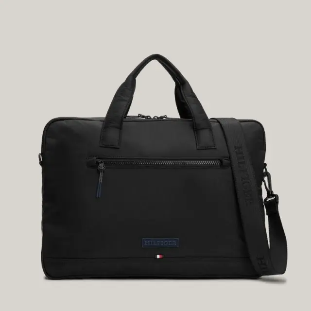 Tommy Hilfiger - Ανδρικός Χαρτοφύλακας Monotype Laptop Bag AM0AM12482-BDS Μαύρο