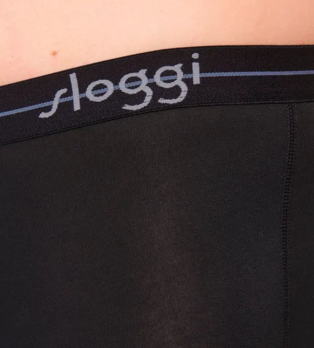 Sloggi Men Μακρυά Μποξεράκια Start Short Μαύρο 2-Pack 3