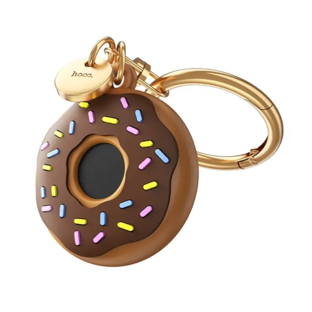 Συσκευή εντοπισμού Hoco. DI78 με Θήκη Μπρελόκ Donut Μόνο για iOS Συμβατό με Apple Find My Network