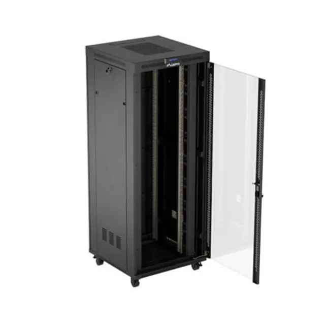 Lanberg Καμπίνα Rack 19" 42U 800X800 Black LCD V2 (FF01-8842-12BL)