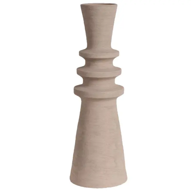 Βάζο μπεζ κεραμικό 17,8x17,8x52,8cm Espiel TOF311