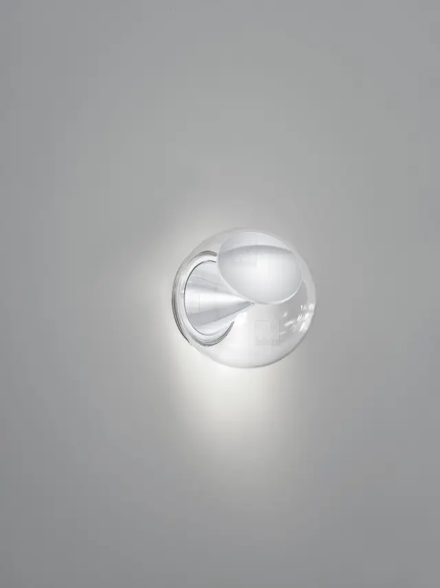PINO Φωτιστικό Τοίχου & Οροφής LED Glossy White με Καθαρό Γυαλί IP20 Άσπρο 2