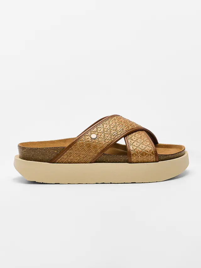 Genuins Παντόφλες Γυναικείο Άλλα Υλικά Καφέ GEN/PALACE PLATFORM G106347 CAMEL 3