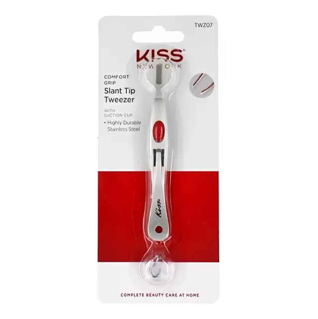 Kiss Τριχολαβίδα Comfort Grip Με Λοξή Μύτη