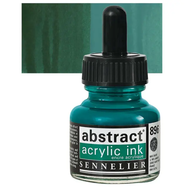 Sennelier Abstract Ακρυλικό Μελάνι 896 Phthalo Green - 30ml
