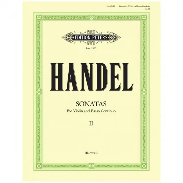 George F. Handel - Violin Sonatas Vol. 2 / Εκδόσεις Peters (Urtext)