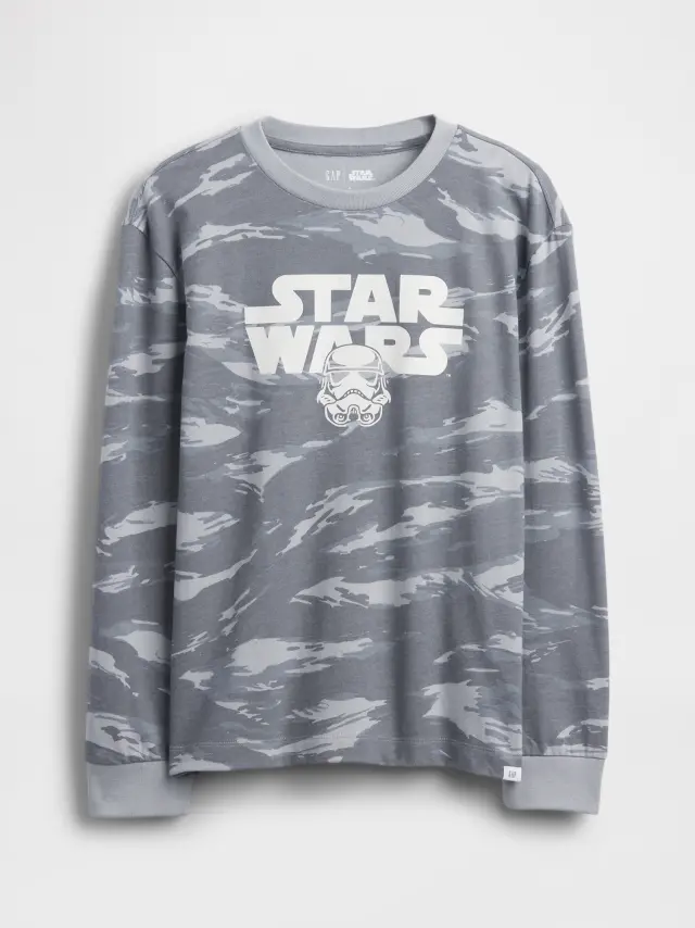 Παιδική Star Wars Relaxed Graphic Μπλούζα Grey camo