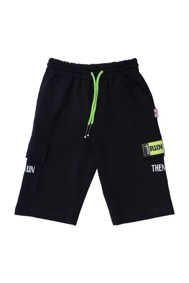 Shorts Kid Then Run Μαύρο