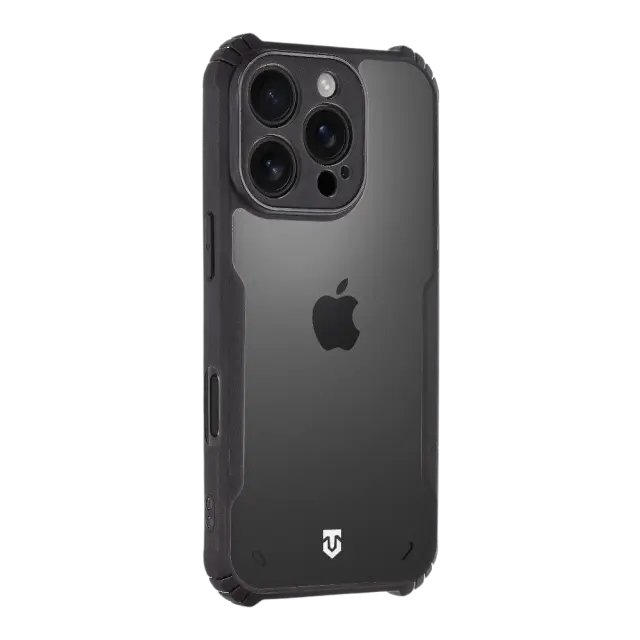 Tactical Quantum Stealth Cover for Apple iPhone 16 Pro Clear/Black 2