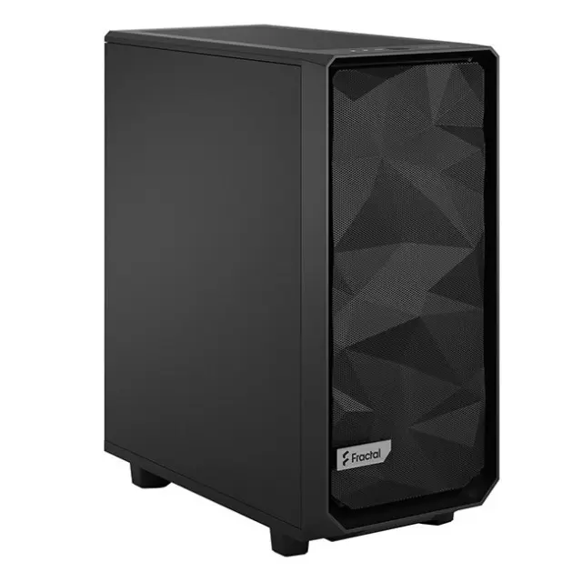 Fractal Design PC Case Meshify 2 Compact Black Solid (FD-C-MES2C-01)