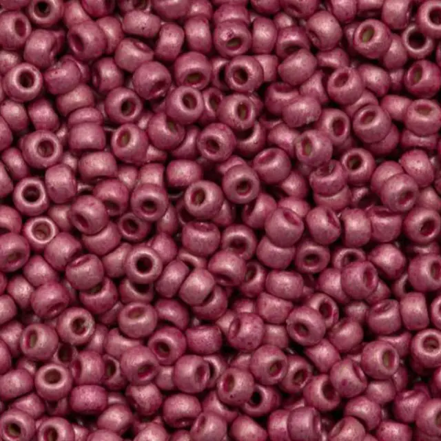 Χάντρα Miyuki Round Rocailles 8/0 - 94210F - Duracoat Galvanized Matte Hot Pink ~25gr