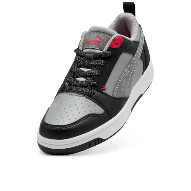 Puma Rebound V6 Low (GS) (405037-01) - Μαύρο-Γκρί 2