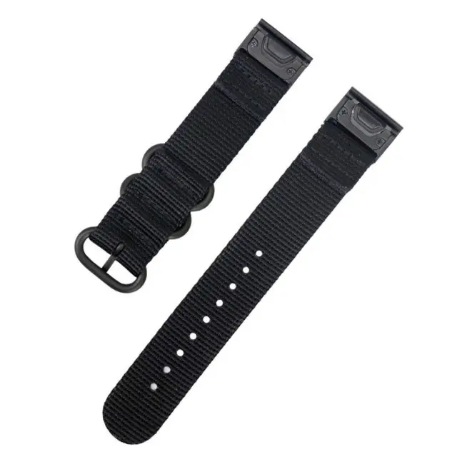 Λουράκι Knitted Nylon για Garmin Fenix 3/5x/3hr/5x Plus/6x/6x Pro/7x/8/9 (51mm)- Black OEM 2