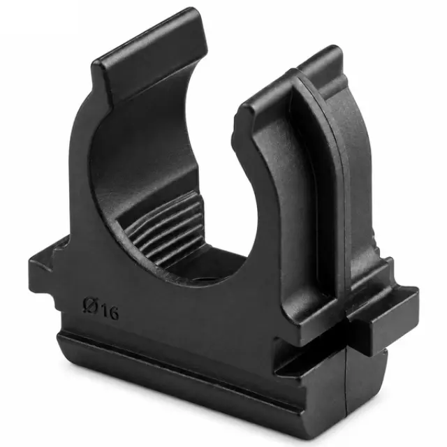 Conduit Plastic Snap Clips 20mm Black (50pcs bag)