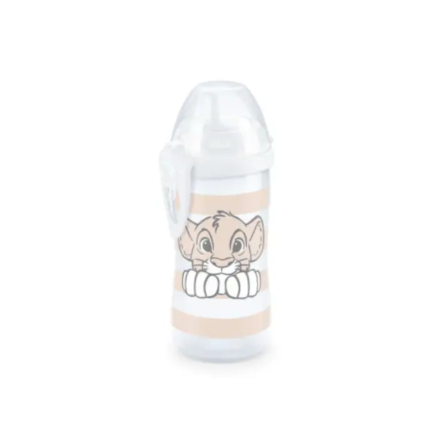 Nuk Kiddy Cup Disney Lion KIng Παγουράκι με Ρύγχος 12+ Μηνών 300ml Λευκό (10.255.643), 1 τμχ