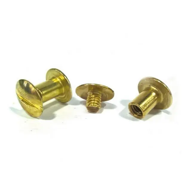 Βίδες Χρυσές Φ10mm 2mm 12 τεμάχια