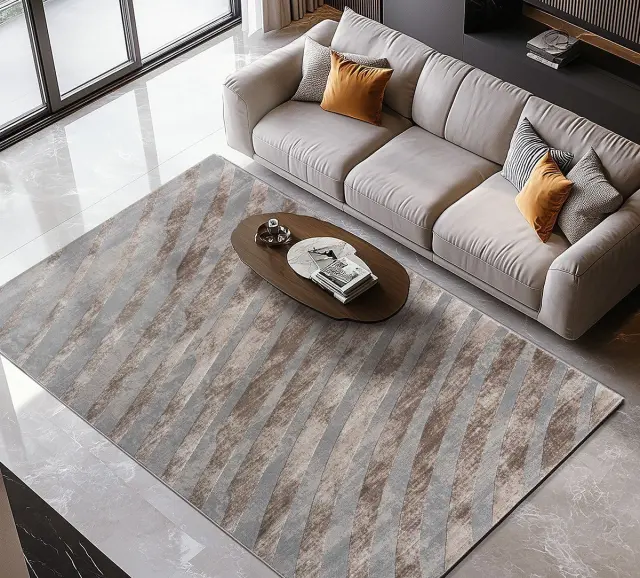 Beauty Home Διάδρομος με το μέτρο Zenia Art 9438 67cm Μπεζ,Γκρι 3