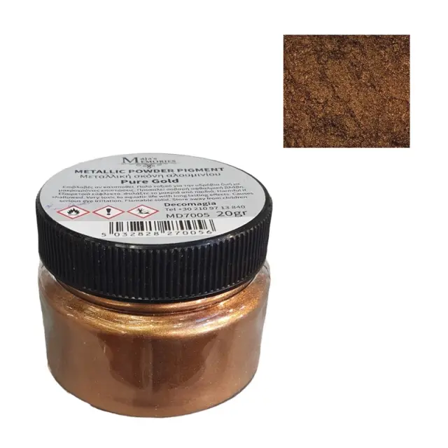 Μεταλλικό pigment σε σκόνη, Pure Gold, 20gr