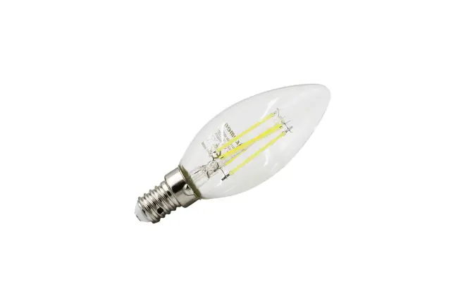 LED ΛΑΜΠΑ COG ΚΕΡΑΚΙ ΔΙΑΦΑΝΟ Ε14 6W 230V ΨΥΧΡΟ 5800K