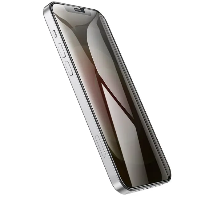 Tempered Glass Hoco A34 Plus 9D Large Arc Dustproof Anti-spy 0.4mm για Apple iPhone 12 Pro Max 3