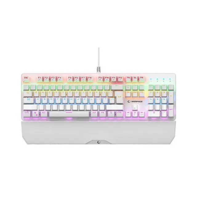 Rampage Gaming Keyboard Umbra KB-R86 Kaicheng Blue White (KB-R86WHITEBS)