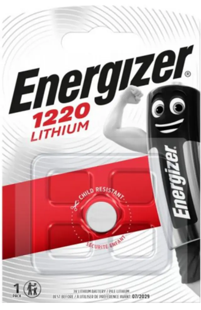Energizer Μπαταρία Λιθίου Ρολογιών CR1220 3V 1τμχ (9281905) (ENE9281905)