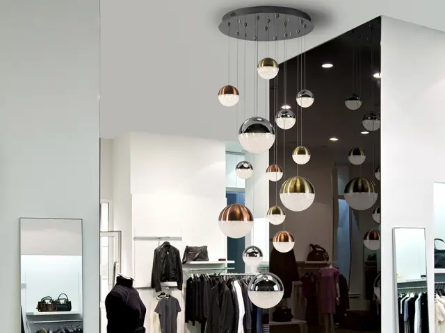 SPHERE DIMMABLE LED LAMP Ø60 14L φωτιστικό Ορείχαλκος Χρώμιο 2