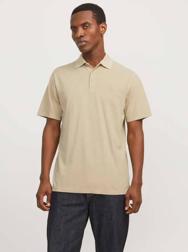 JPRBLUWILLIAM WASH SS POLO SN White Pepper 3