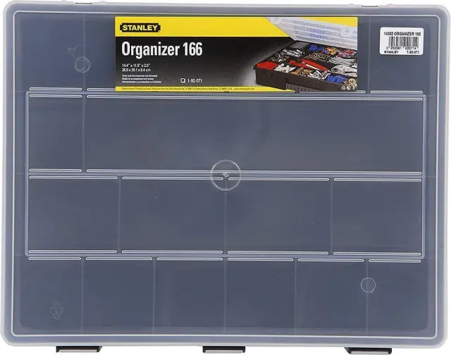 Stanley 1-92-071 - Tαμπακιέρα Με Διάφανο Καπάκι Και 18 Θήκες 36.5x6.4x29.1cm 2