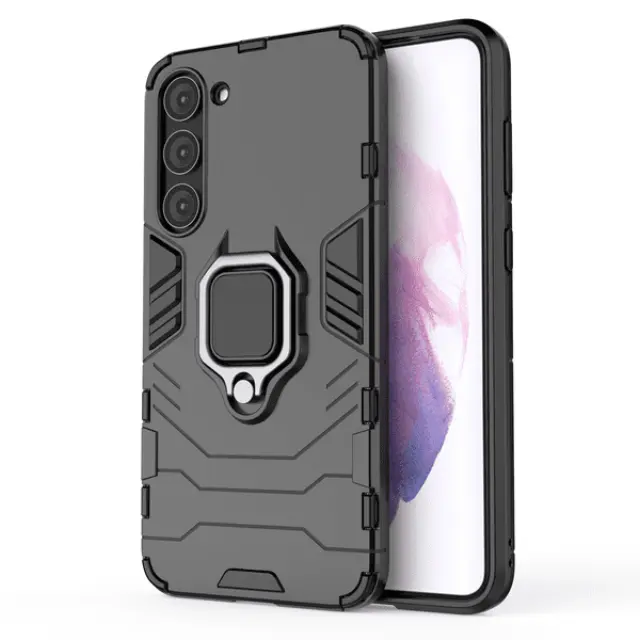 Ring Armor Case Προστατευτική Θήκη Με Ring Holder Και Kickstand για Samsung Galaxy S23 Plus- Black