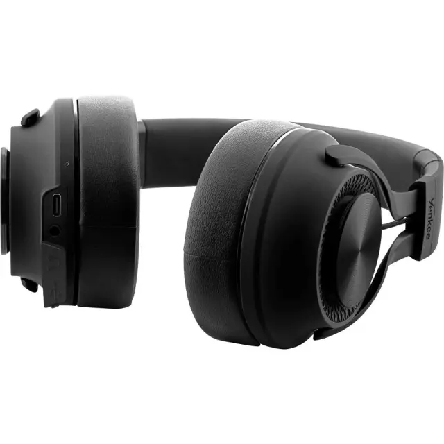 Wireless Ακουστικά Stereo Yenkee YHP 20BT v5.0 300mAh 8hrs Αναπαραγωγής με Κουμπιά Αφής Μικρόφωνο και Θύρα AUX Μαύρα 2