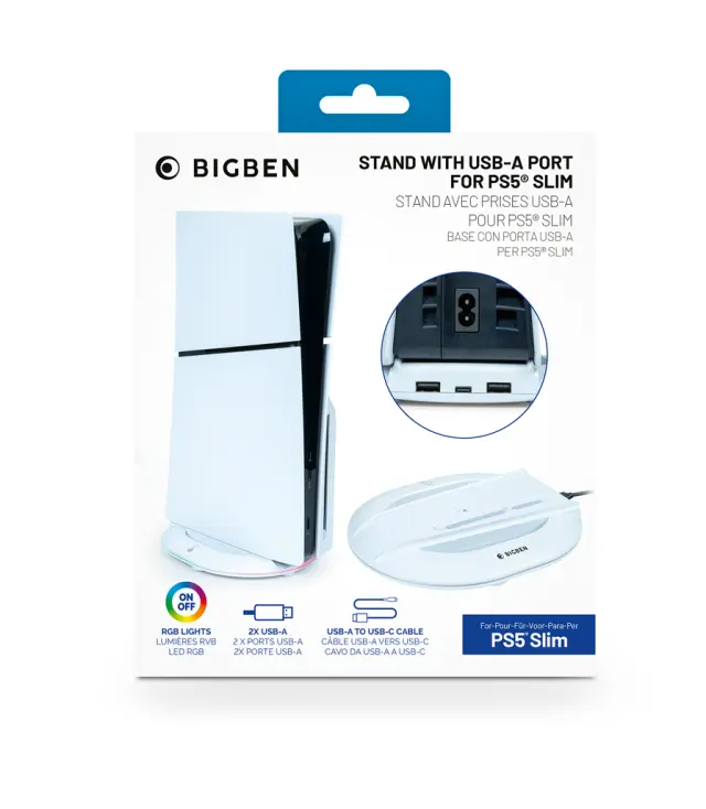 Nacon Vertical Hub Station RGB White PS5 Slim - PlayStation 5