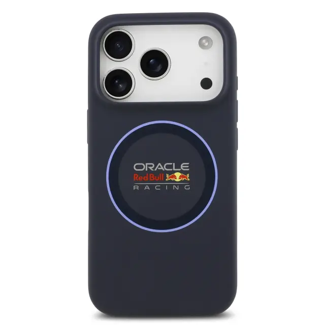 Red Bull Silicone Blue Ring MagSafe Case for iPhone 17 Pro Navy 3
