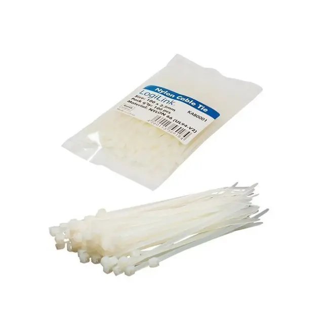 LogiLink Zip Ties Set 0.1m White (KAB0001)