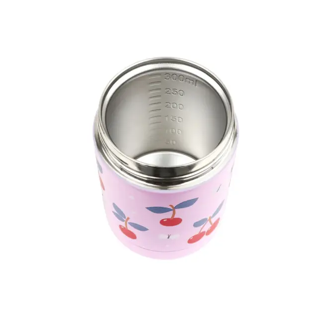 Θερμός Φαγητού Ανοξείδωτο Ατσάλι A Little Lovely Company Cherries 300ml SSFJCH01 2
