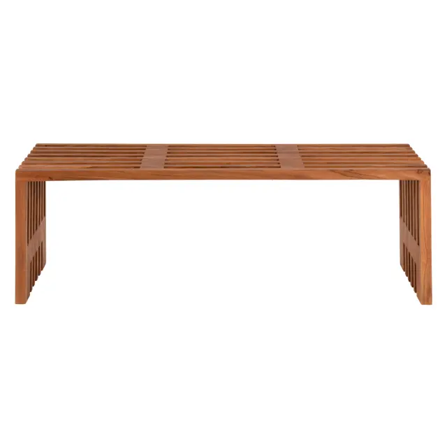 Παγκάκι Nya μασίφ ξύλο Teak σε φυσικό 139,5x34,5x48,5 εκ. 3