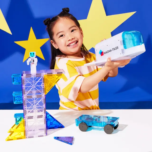 Magna Tiles Μαγνητικό Παιχνίδι Κατασκευών Space Micro Mags 32 τεμ.(242032) 2