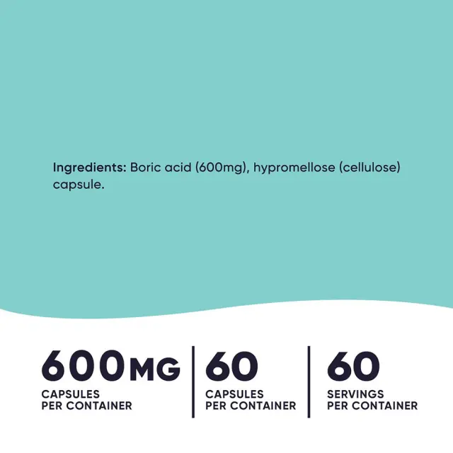 Nutricost Boric Acid Capsules 60 Capsules 2